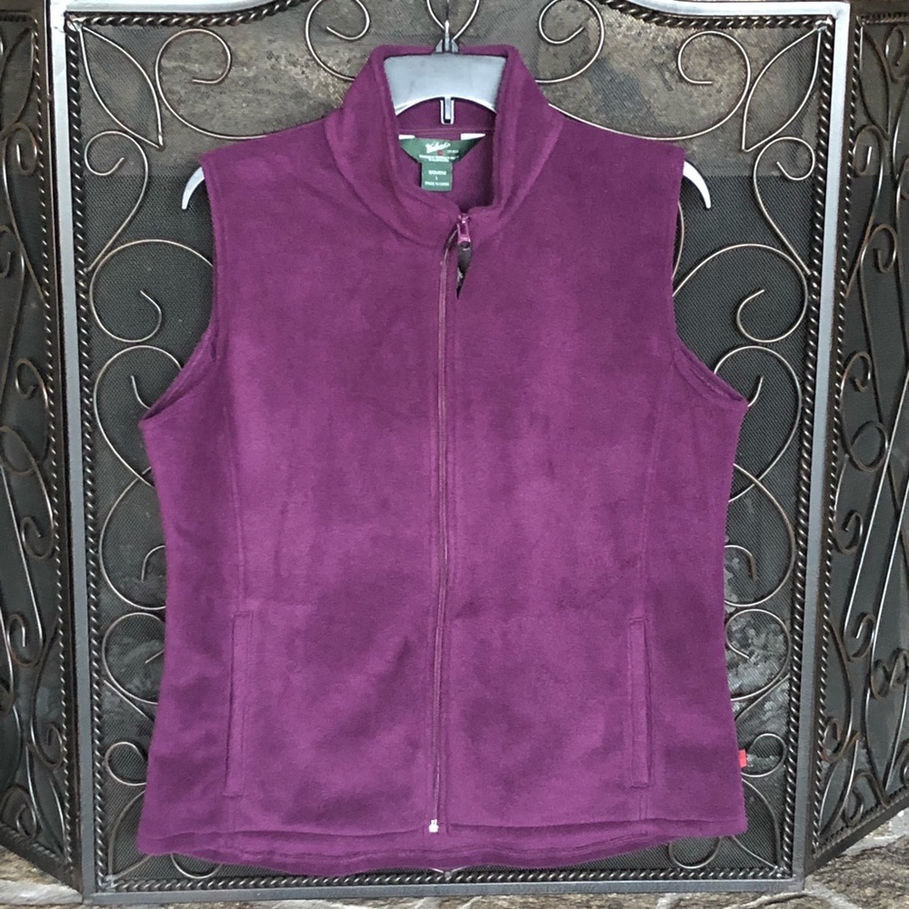 Woolrich Purple Fleece Vest